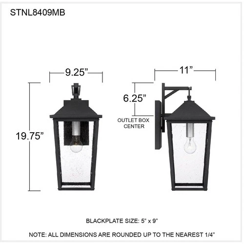 Quoizel Lighting - Stoneleigh - 1 Light Outdoor Wall Lantern In Traditional - Picture 3 of 4