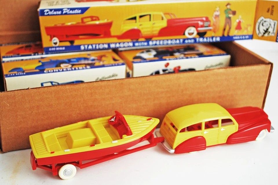 2000 Dimestore Dreams 5 Classic Cars Police Fire Sedan Convertible Station Wagon - Image 4 of 4