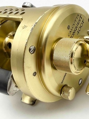 Shimano Calcutta Conquest 400F RH Gold Baitcasting Reel RCS Handle