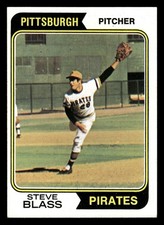 1974 Topps Baseball Card #595 Steve Blass