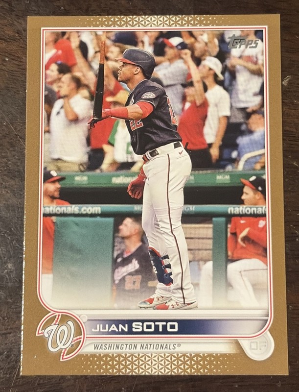 2022 TOPPS GOLD #150 JUAN SOTO #/2022 WASHINGTON NATIONALS