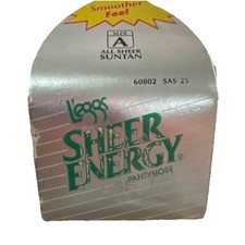 Vintage L  eggs Sheer Energy Pantyhose Size A Suntan NOS 1994