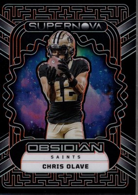 2023 Panini Obsidian Supernova Electric Etch Orange #22 Chris Olave /65 - FB