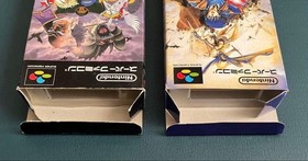Fire Emblem Famicom 2-Game Set SNES Box & Manual Confirmed Working Used