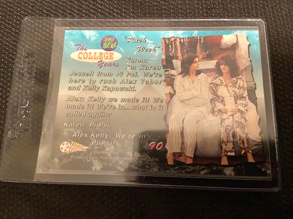 Saved By The Bell-Trading Card-College Years-1994-Pacific-Licensed-Mint-#90 - Image 2 of 2