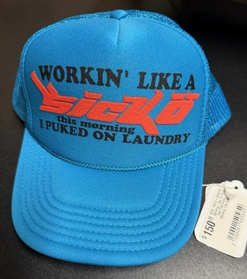 NEW SICKO Teal Working Like a Sicko Trucker Hat Size OS