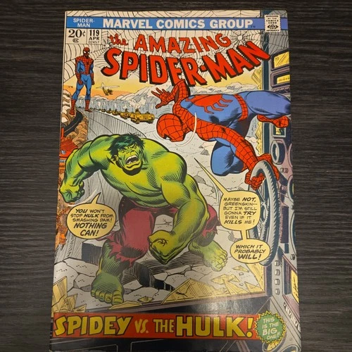 THE AMAZING SPIDER-MAN #119 1973 Marvel Comics SPIDER-MAN VS HULK
