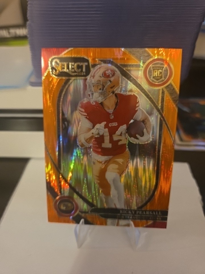 2024 Panini Select - Club Level Ricky Pearsall RC #285 Orange Shock Prizm /399