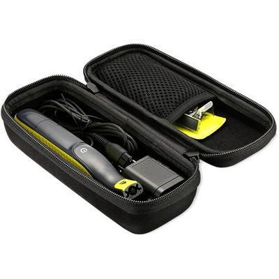Travel Case, Compatible with Electric Trimmers, Face & Body Protection, Black