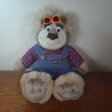 Vintage 1997 Tyco Real Talkin' Bubba Bear Plush Talking Stuffed Animal - Working