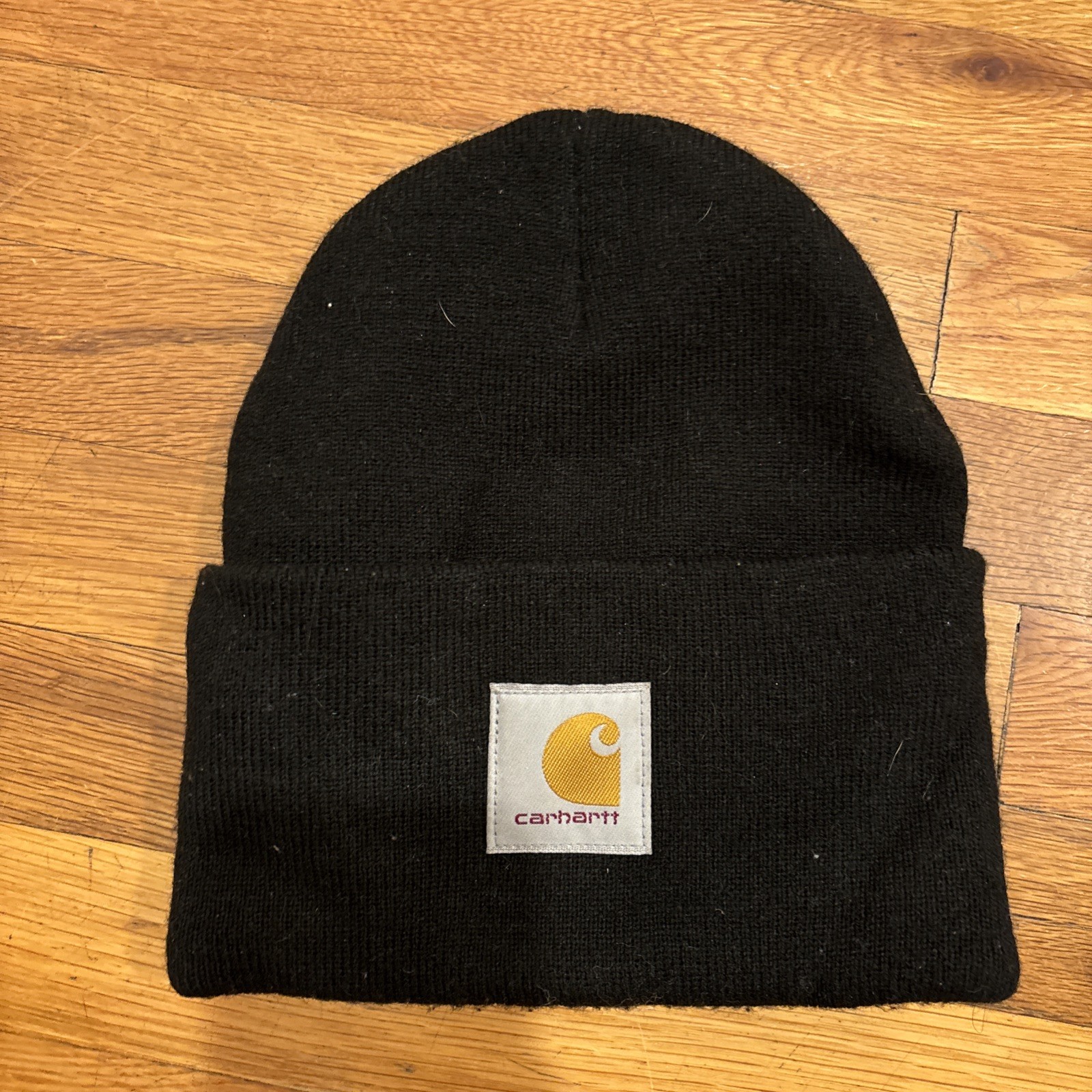 Carhartt Unisex Knit Cuffed Beanie Classic Hat Cap (Black)