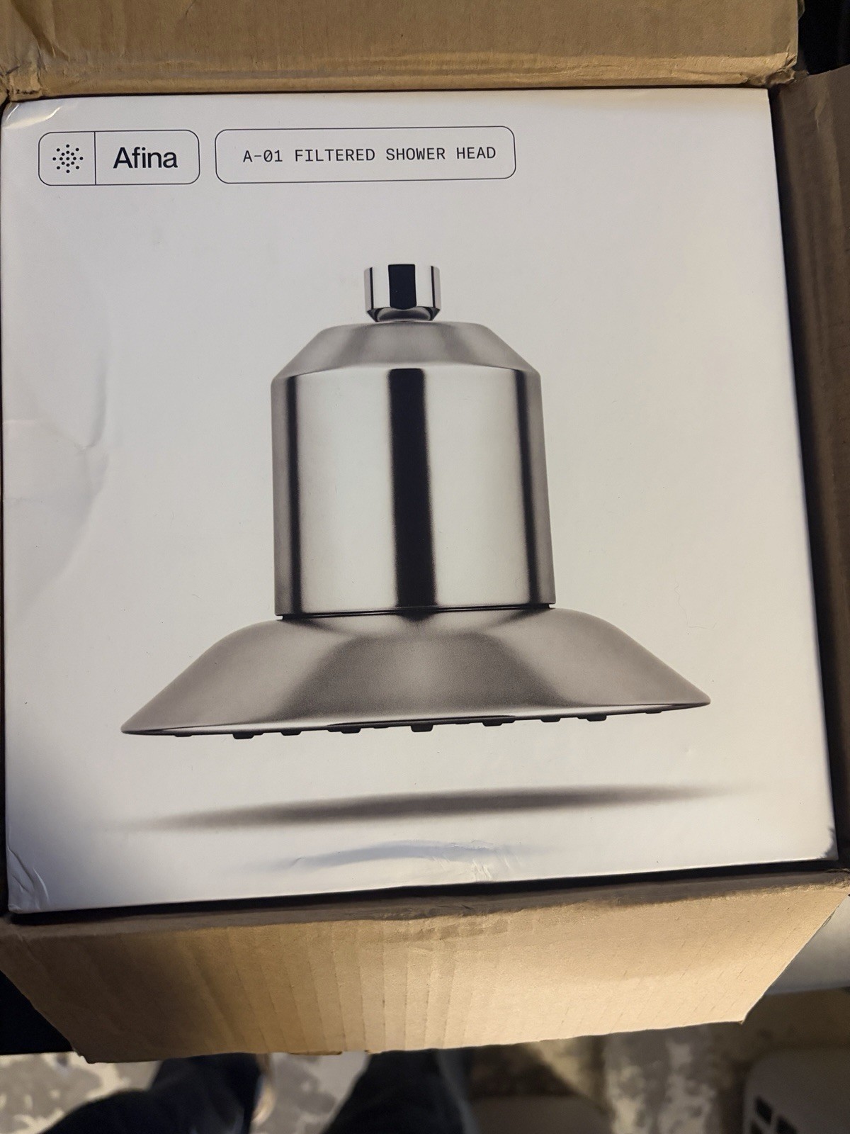 Afina A-01 Filtered Shower Head - High Pressure, Chrome/Stainless Finish - NEW