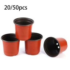 Black Plastic Plant Pots 1 2 3 4 5 7.5 10 12 15 20 Litre Large Flower Pot Strong