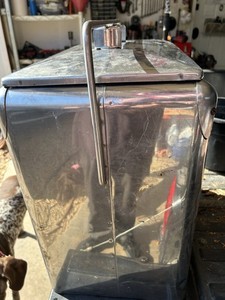 TempRite Metal Ice Box Cooler Silver TempRite Cooler very rare