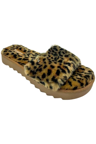 Koolaburra by UGG Ciabatta da Ghepardo Fuzz Ah Donna