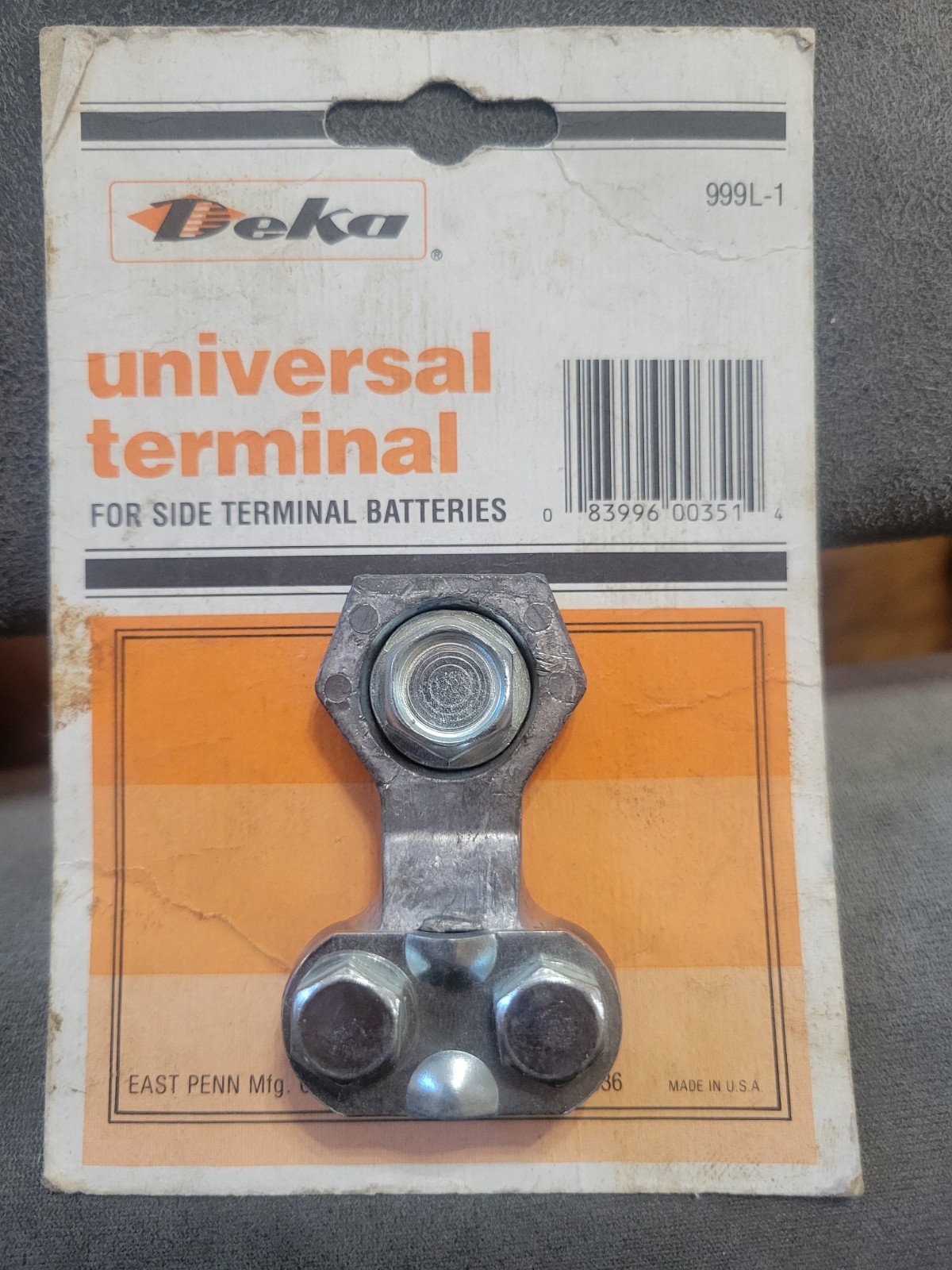 Battery Deka Deka East Penn 999l-1 Side Terminal fits 6 to 1 gauge cable