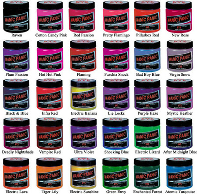 New Punk Manic Panic Cream Formula Semi-Permanent Hair Color Dye All Colors 4 oz