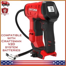 CRAFTSMAN V20 Cordless Tire Inflator Bare Tool Only with Digital Pressure Gauge