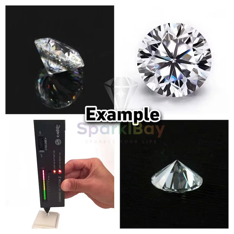 Loose Lot lab Grown CVD Diamond 4.5 mm Round D F- IF GIE Certified Diamond - Image 4 of 4