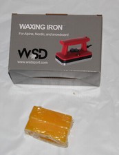 Ski Snowboard Wax Iron Tune Up Waxing Iron Textured Dimpled 100gram wax bonus
