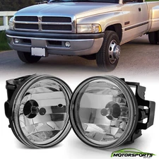 For 1999-2001 Dodge Ram Sport Bumper Driving Fog Lights+Bulbs Pair 99-01