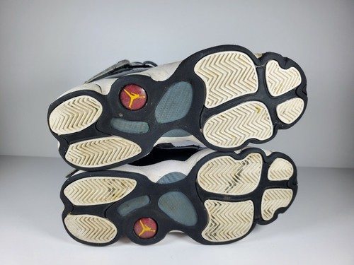 Nike Boys Jordan 6 Rings Size 4Y 323419-022 Gray Black Basketball Shoes Lace Up - Picture 5 of 8