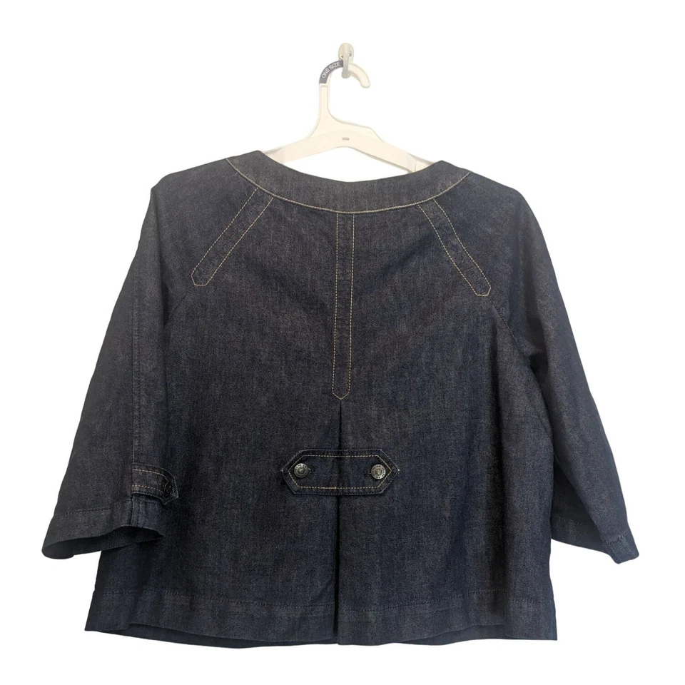 Chaqueta vaquera AK Jeans Anne Klein manga 3/4 para mujer talla mediana Foto 3 de 4