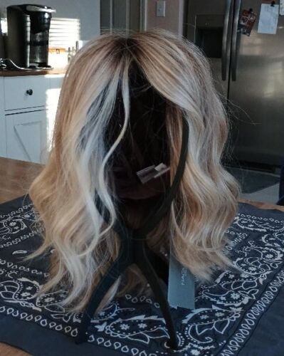 SIMMER WIG-Raquel Welch-RL 19/23SS Shaded BISCUIT -SHOWN-LaceFront-MonoTop-