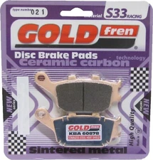 Goldfren S33 Brake Pads Rear For Yamaha MT-07A ABS (689cc / 2Cyl) 2014-2018