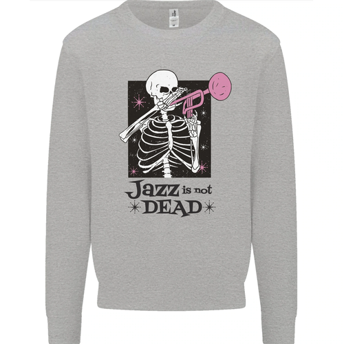 Jazz Is Not Dead Skeleton Kids Sweatshirt Sweater - Picture 20 of 82