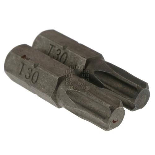 BLU-MOL 00023 T30 TORX Star Drive Screwdriver Bits, 1" Length, 2-Pack - Picture 4 of 10