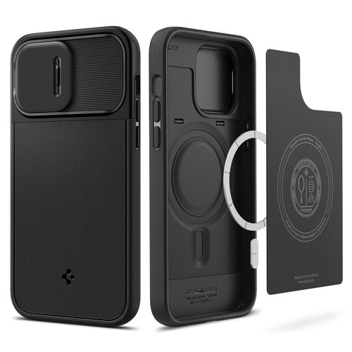 For iPhone 14 Pro | Spigen Optik Armor Mag Fit Camera Sliding Protection Case - 第 1/23 張圖片
