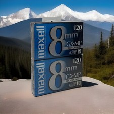 Maxell 8mm Gx-mp High Quality 120 Camcorder Video Cassette Tapes - 281010 2 Pack