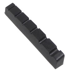 Graphite six string bass guitar top nut 54mm x 6mm  in black, white or Ivory