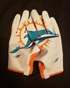 dolphins football gloves