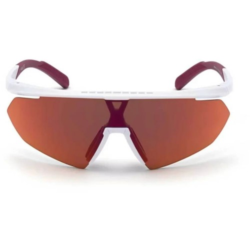 Adidas SP0015 21L White Plastic Half-Rimless Sport Sunglasses Frame 144-140 - Picture 2 of 3