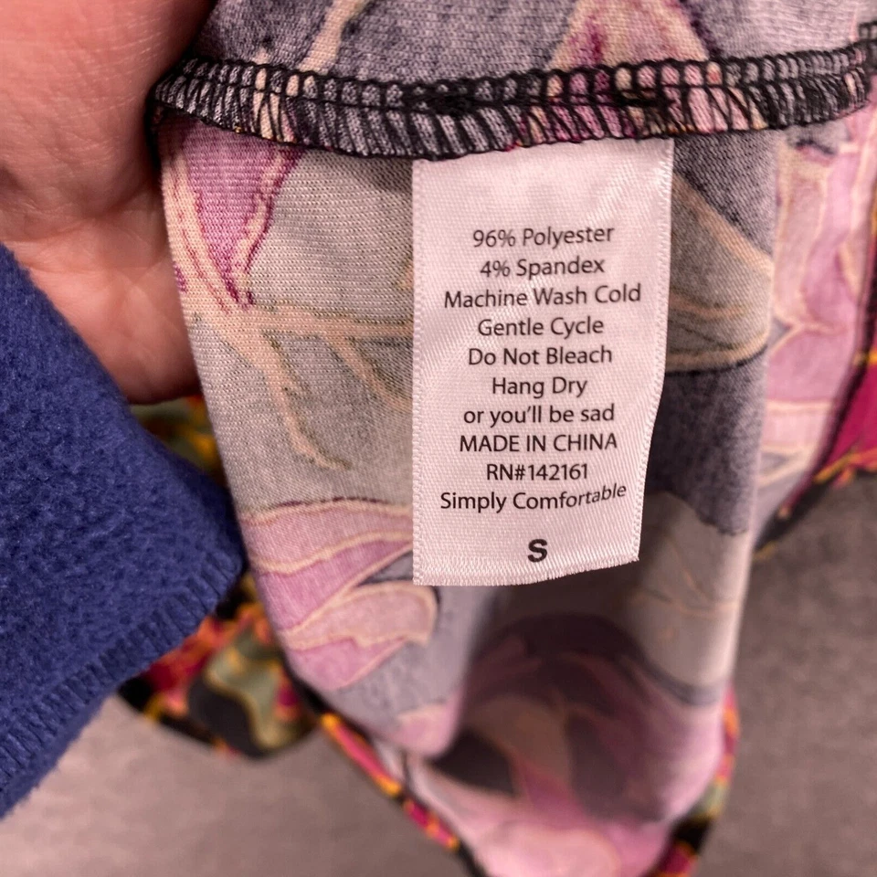 LulaRoe Dress Women S Small Black Floral Sheath Midi Short Sleeve Round Neck - Image 4 of 4