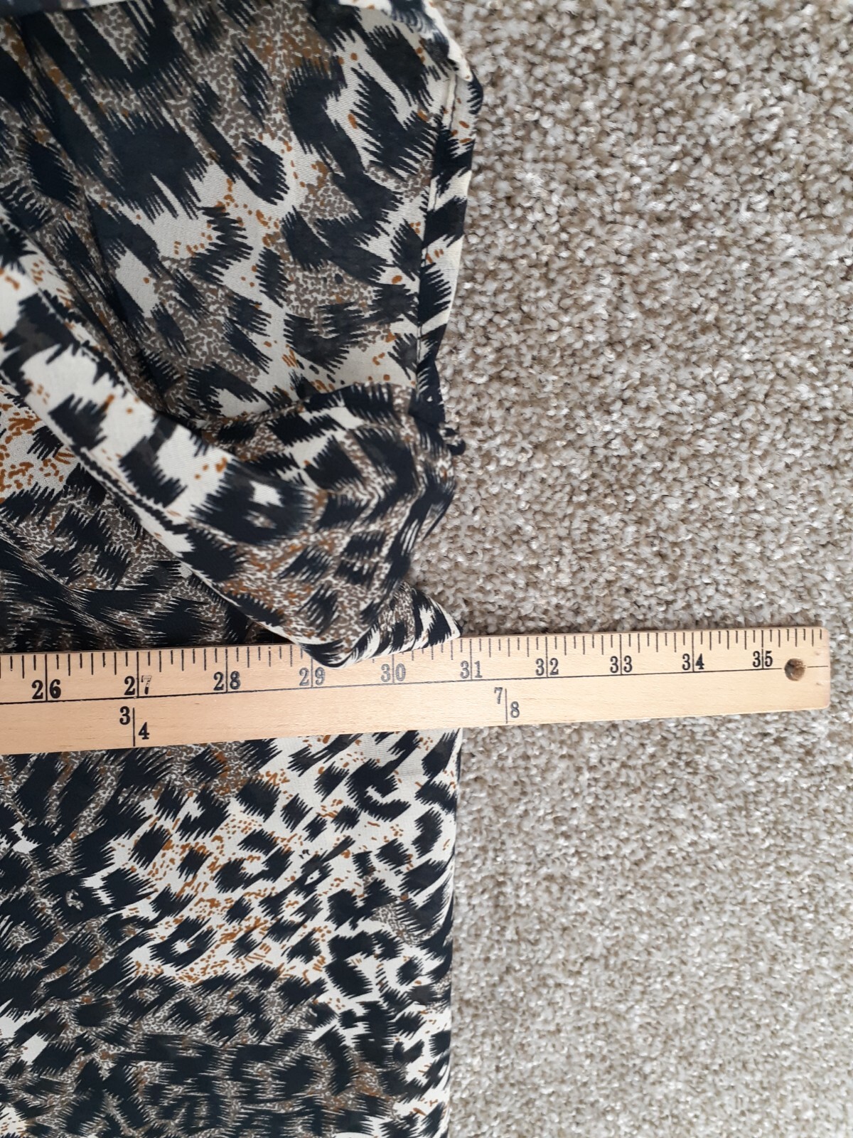 MPH Leopard Animal Print Kimono Top Womens M Flowy Boho Casual Modern NWT