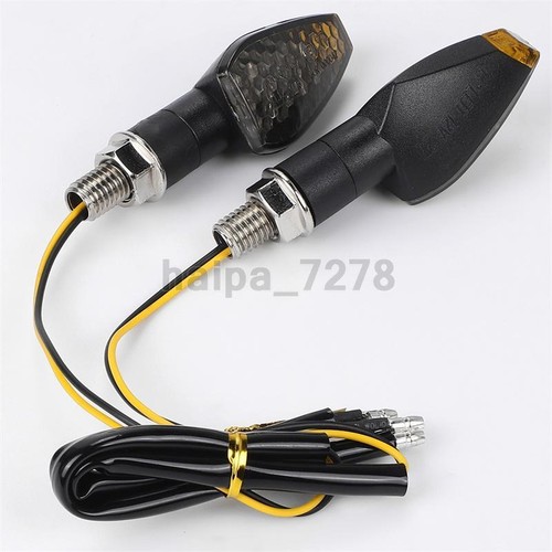 2X Motorcycle LED Turn Signal Blinker Indicator Light Amber Universal Motorbike - Picture 6 of 8