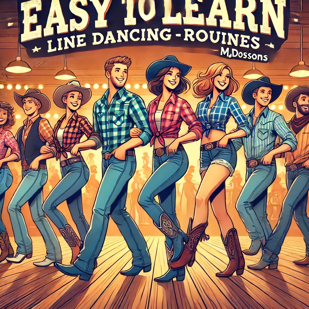 Line Dancing RUTINAS MATRÍCULA FÁCIL PRINCIPIANTES LECCIONES LÍNEA BAILE DVD
