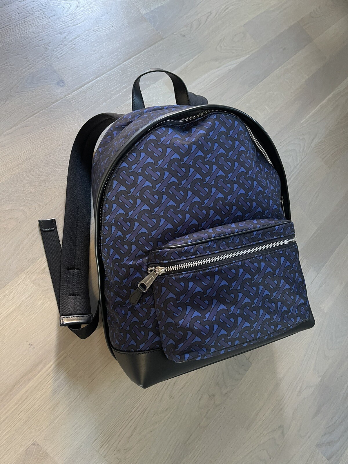Burberry monogram print  backpack bag rucksack 10… - image 1