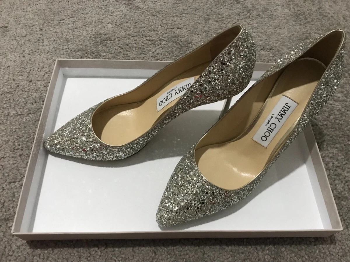 Jimmy choo best sale glitter pumps