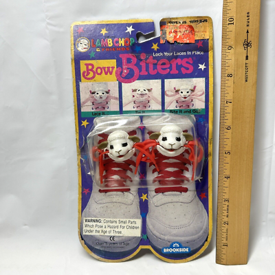 Lamb Chop Bow Biters Shoe Lace Accessories Vintage Brookside 1993