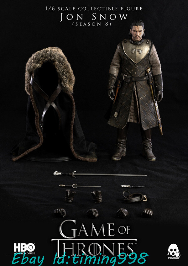 3a Threezero 1/6 Game Thrones Jon Snow 2.0 Gk Figure Limited