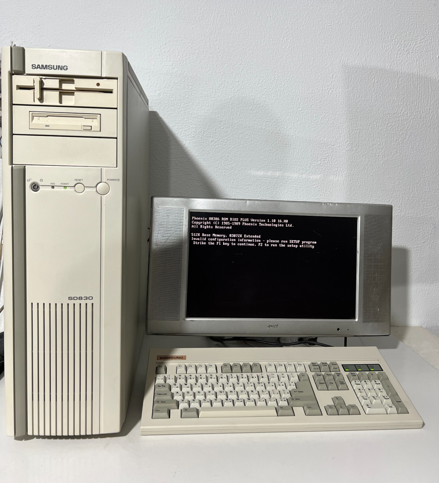 VTG Samsung SD-380 PC Tower Personal Computer intel i386 NEW Boxed sealed Rare