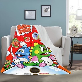 Vintage Style Bubble Bobble Nintendo NES Box Ultra-Soft Micro Fleece Blanket