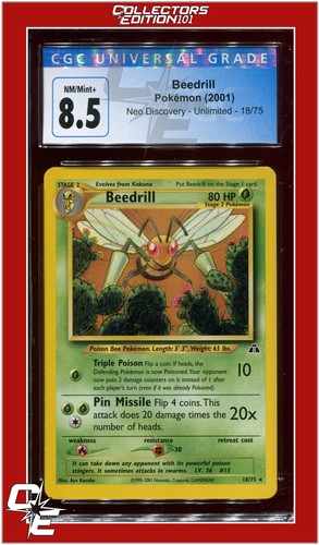Beedrill (Unlimited) graded CGC 8.5 for sale on eBay
