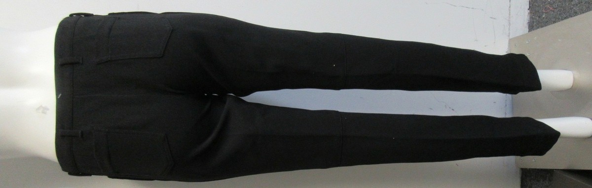 PRADA womens black stretch microfiber pants SZ 40 | eBay