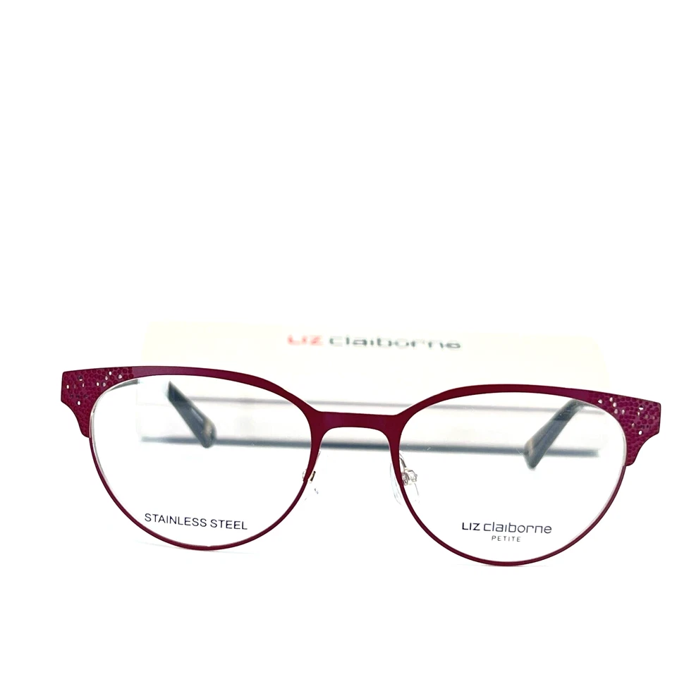 Anteojos Liz Claiborne L457 LHF monturas de borde de cuerno de tortuga rojo 47[]17 135 mm Foto 2 de 4