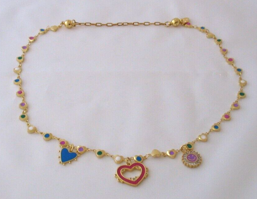 BAR By Alexa Rae Melania Clara Boutique Necklace Pendant Charm Hearts Sun Smile eBay